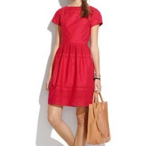 NWT Madewell Latticework Red Dress